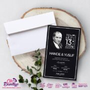 Atatürk'lü Davetiye Modeli