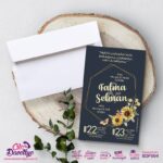 Aycicekli Cerceveli Davetiye
