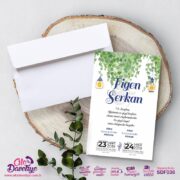 Kır Düğünü Davetiye Modeli