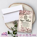 Retro Düğün Davetiyesi