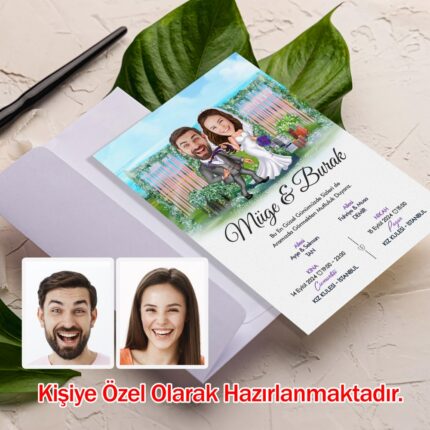 Karikatür Davetiye Modeli SDF-451