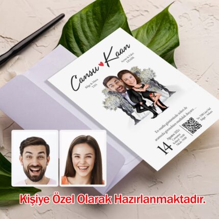 Tango Karikatür Çizim Davetiye