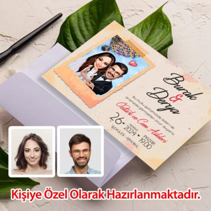 Karikatür Davetiye Sdf 505