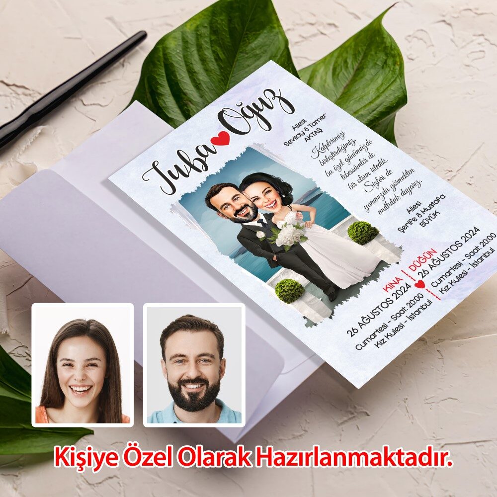 Cartoon invitation card design