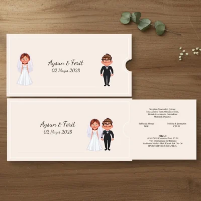 Hareketli Çekmeli Davetiye