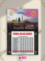 2026 Özel Tasarım Ramazan İmsakiye 1000 Adet - Görsel 2