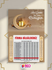 2026 Özel Tasarım Ramazan İmsakiye 750 Adet - Görsel 4