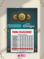 2026 Özel Tasarım Ramazan İmsakiye 1000 Adet - Görsel 13