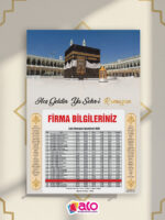 2026 Özel Tasarım Ramazan İmsakiye 1000 Adet - Görsel 14