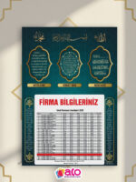 2026 Özel Tasarım Ramazan İmsakiye 1000 Adet - Görsel 9