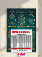 2026 Özel Tasarım Ramazan İmsakiye 750 Adet - Görsel 9