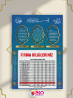 2026 Özel Tasarım Ramazan İmsakiye 1000 Adet - Görsel 8
