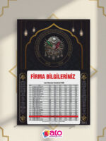 2026 Özel Tasarım Ramazan İmsakiye 1000 Adet - Görsel 7