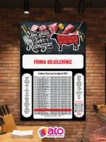 2026 Özel Tasarım Ramazan İmsakiye 1000 Adet - Görsel 17